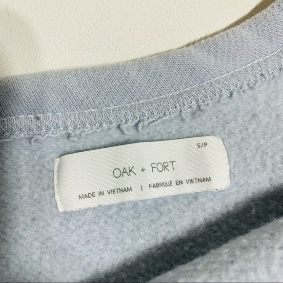 OAK + FORT off the shoulder sweatshirt - Picture 3 of 5